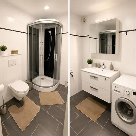 Appartement Modern Free Parking Free Wifi Fully Equipped 1 To 4 Guests *